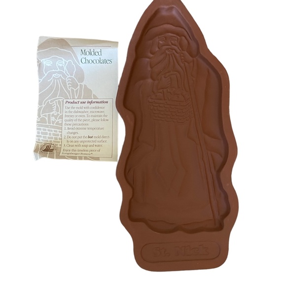 1993 Longaberger  Pottery St. Nick Cookie Mold - Picture 2 of 8